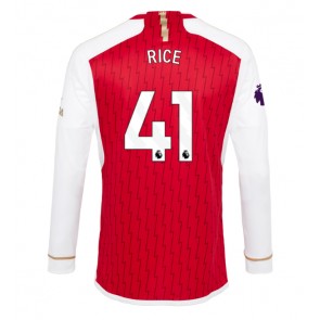 Arsenal Declan Rice #41 Hjemmebanetrøje 2023-24 Lange ærmer